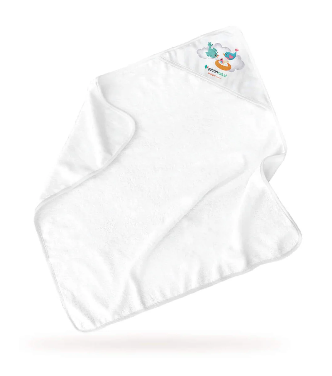 Digitaltryckt babyhandduk med huva