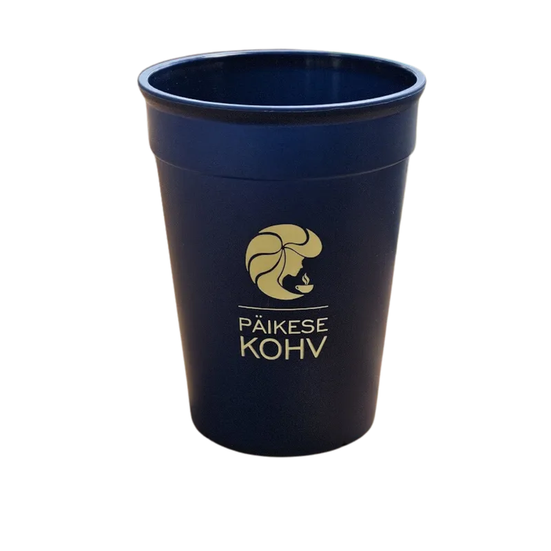 Wiederverwendbare Kaffeebecher mit Logo (PP) | Päikesekohv Beispiel