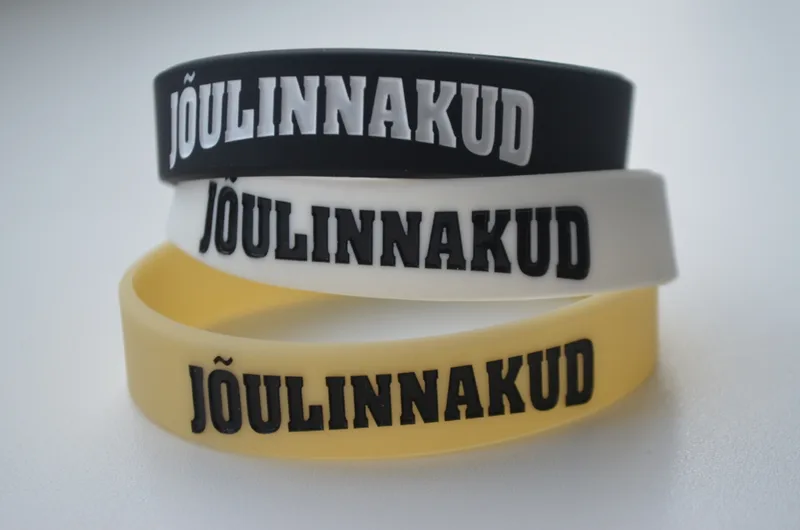 Custom Logo Silicone Wristbands (Debossed/Waterproof)