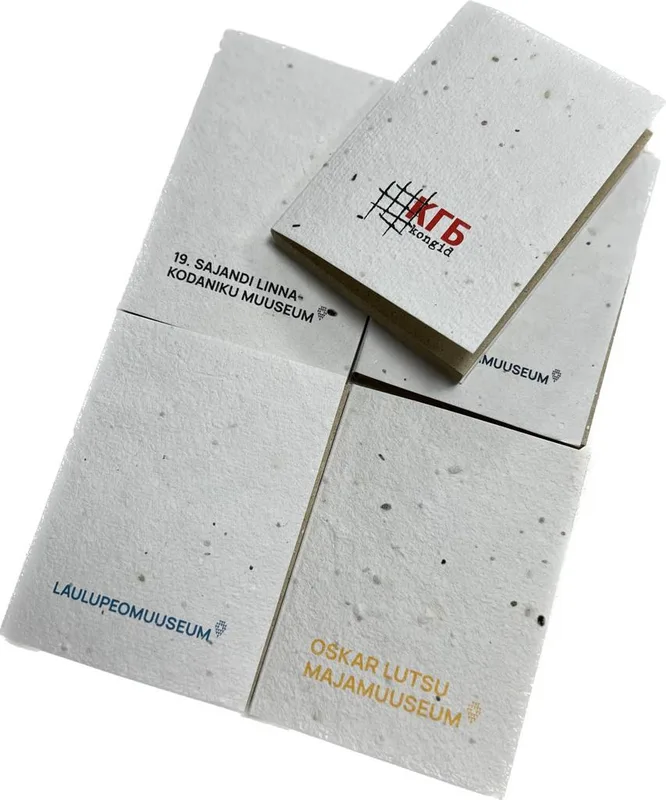Notizbücher & Notizblöcke aus Samenpapier mit Logo