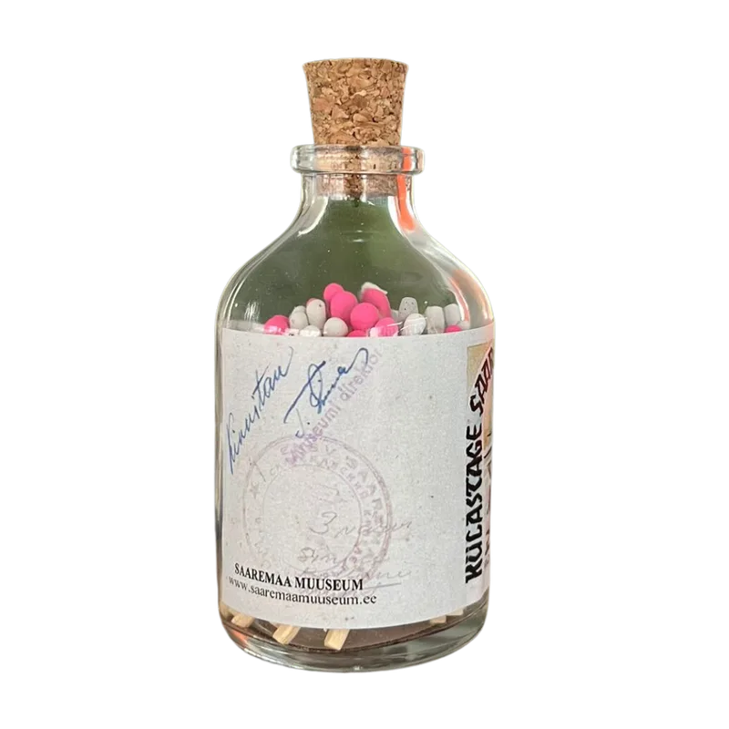 Custom Logo Matches in Glass Bottles | Unique Business Gift for Saaremaa Museum