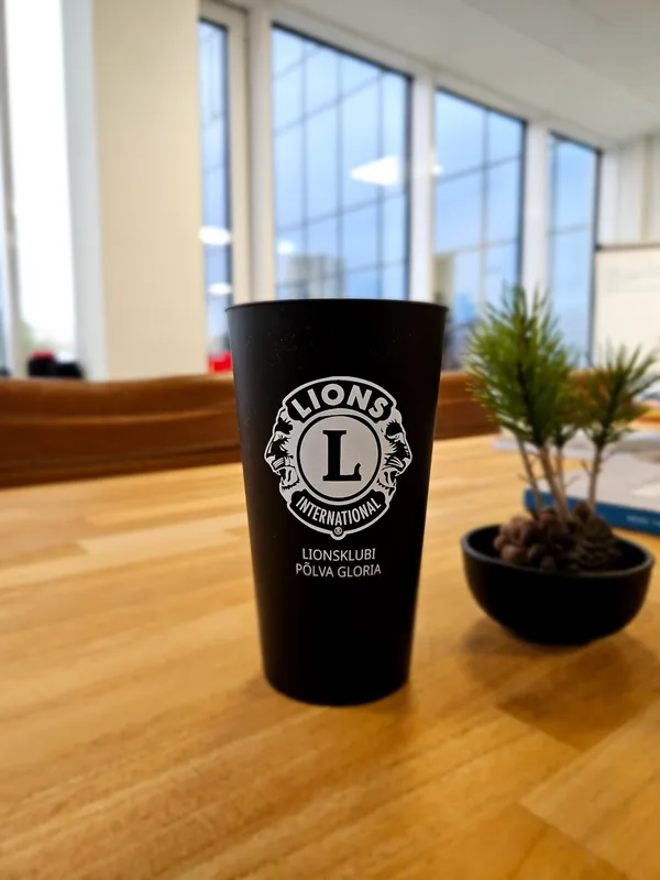Wiederverwendbare Trinkbecher mit Logo (PP 500ml) | Põlva Lions Club Beispiel