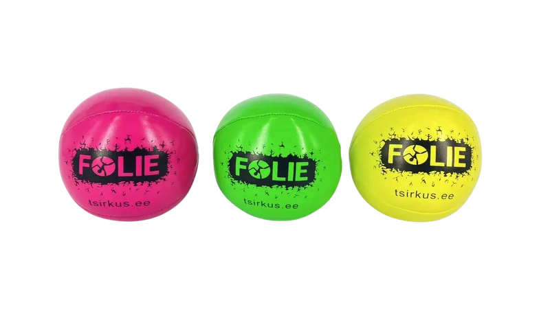 Jonglierbälle mit Logo (3er-Set) | Zirkusstudio Folie Beispiel