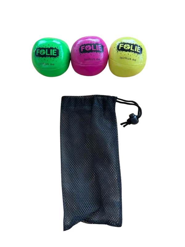 Custom Logo Juggling Balls (3-Set) | Circus Studio Folie Example