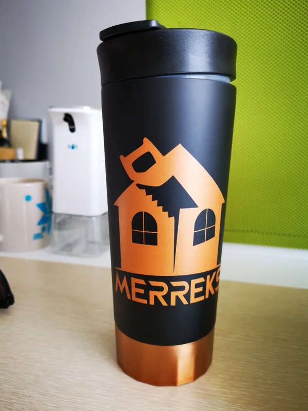 Engraved Logo 500ml Thermo Mugs | Merreks OÜ Example
