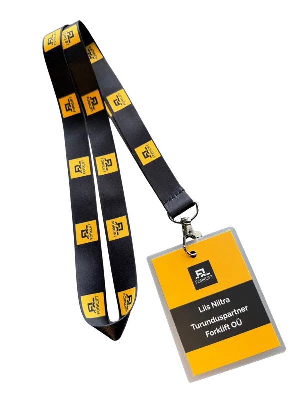 Lanyard Name Badges | Forklift OÜ Example