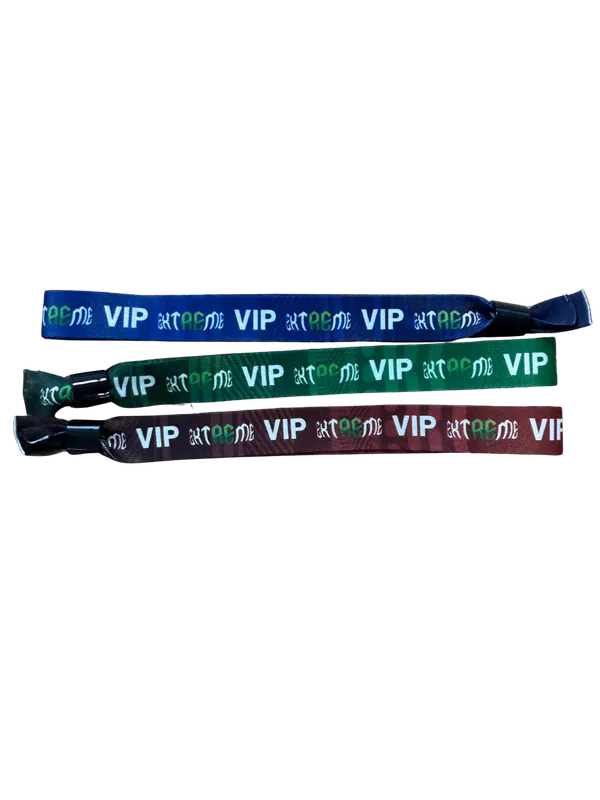 Fabric Wristbands for Events with Security Clip | Maamess Fair Example