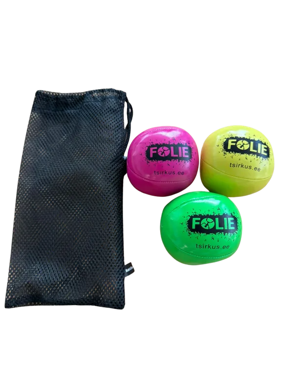 Custom Logo Juggling Balls (3-Set) | Circus Studio Folie Example