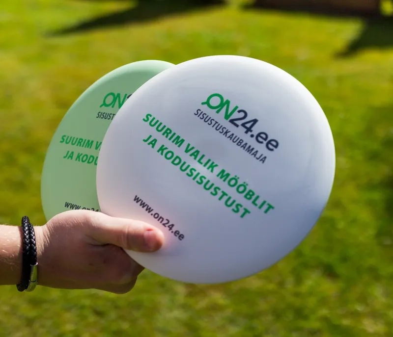 Discgolf-Discs (Frisbees) mit eigenem Bild | ON24 Beispiel
